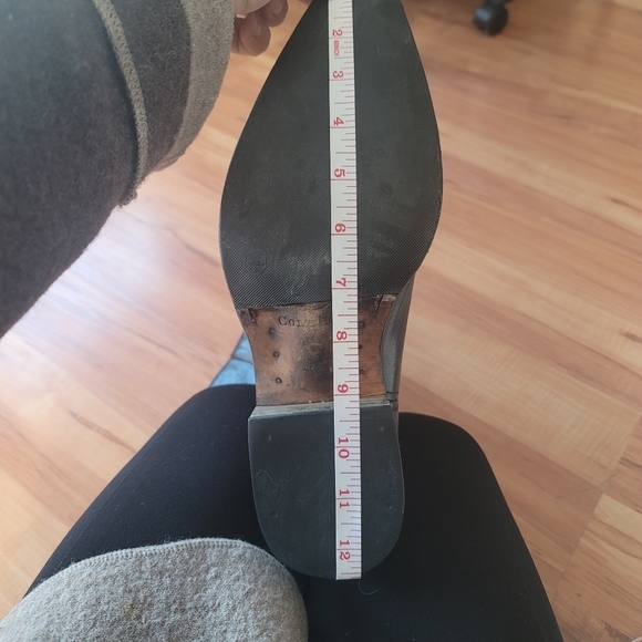 Cole Haan Lenox Leather Steel Toe Square Pull-On Tall Riding Boots US9-9.5 Black - Picture 11 of 12